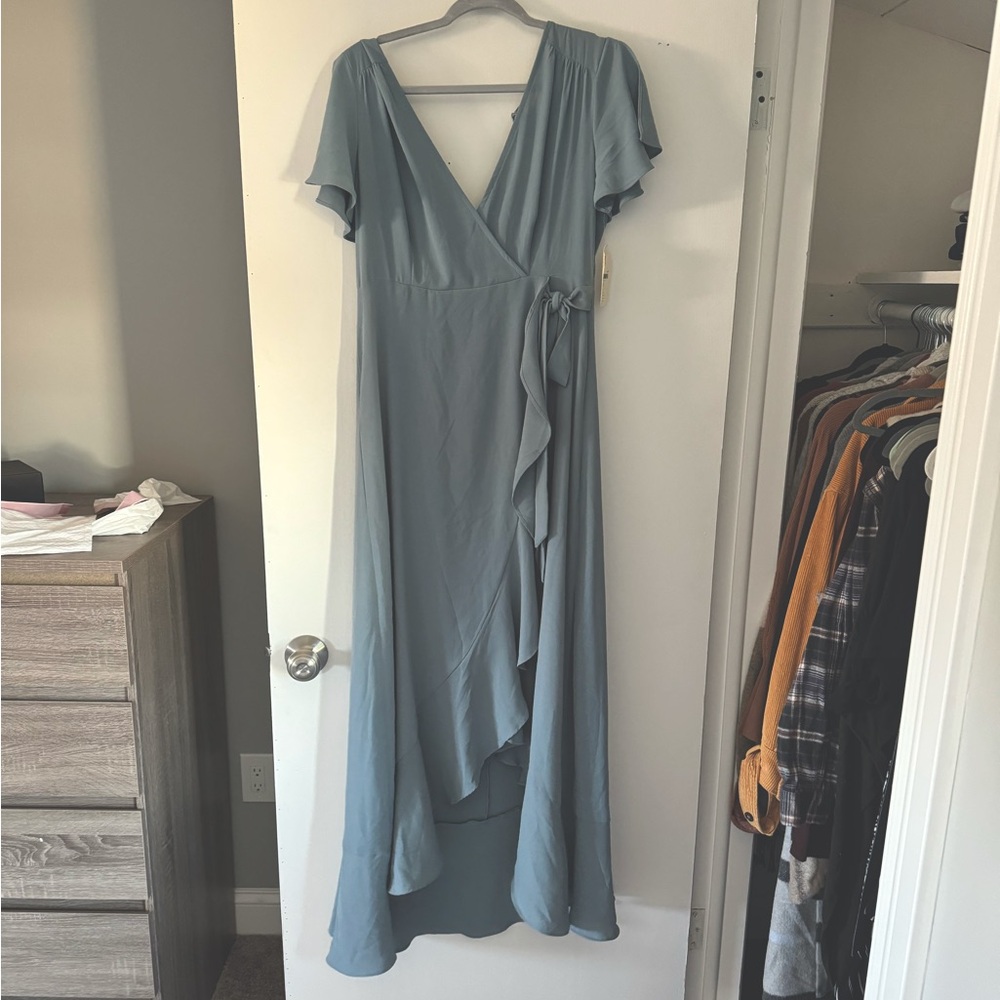 Dusty Blue women’s dress.